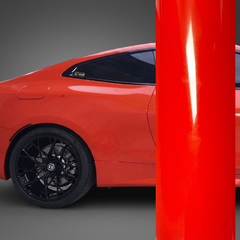 Super Gloss Lava Orange Vinyl Wrap
