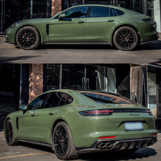 Super Gloss Olive Green Car Wrap