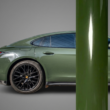 Super Gloss Olive Green Car Wrap