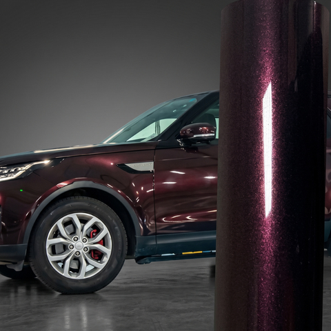 Gloss Metallic Black Rose Vinyl Wrap