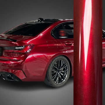 Gloss Metallic Raspberry Red Vinyl Wrap