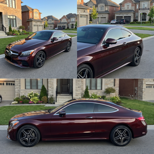 TPU Gloss Metallic Black Rose Vinyl Wrap