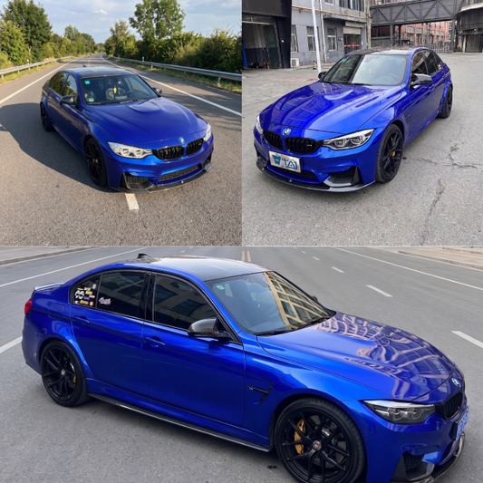 Gloss Metallic Deep Blue Vinyl Wrap