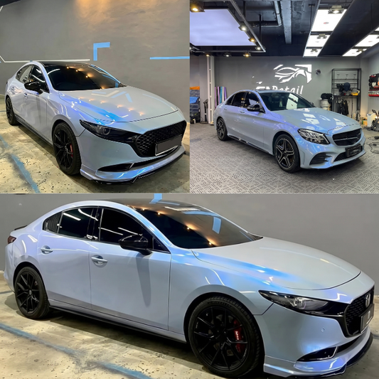 Color Shift Rock Gray Blue Vinyl Wrap