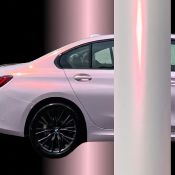 Color Shift Pink White Vinyl Wrap