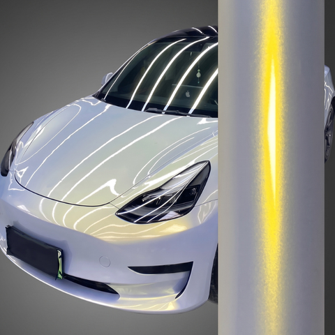 Color Shift Pearl Blue Gold Vinyl Wrap
