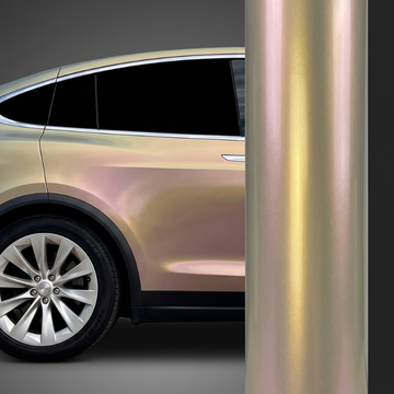 Color Shift Metallic Gray Gold Vinyl Wrap