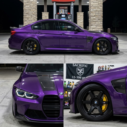 Gloss Metallic Midnight Purple Vinyl Wrap