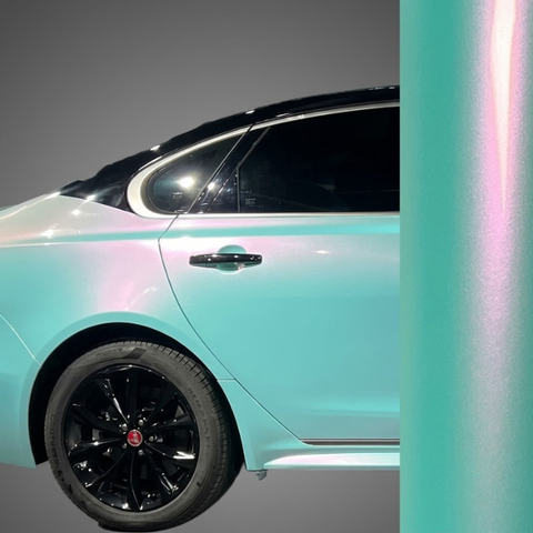 Color Shift Pearl Racing Tiffany Car Wrap