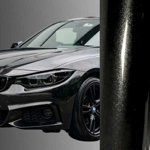 Gloss Metallic Metal Black Vinyl Wrap