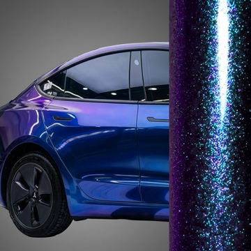 Color Shift Shiny Purple Blue Vinyl Wrap