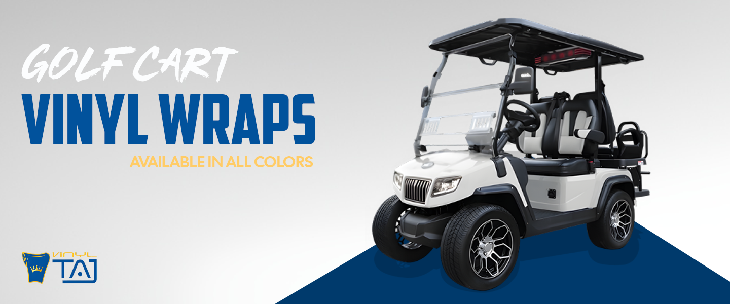 Golf Cart Vinyl Wraps – Custom Colors & Designs | VinylTaj