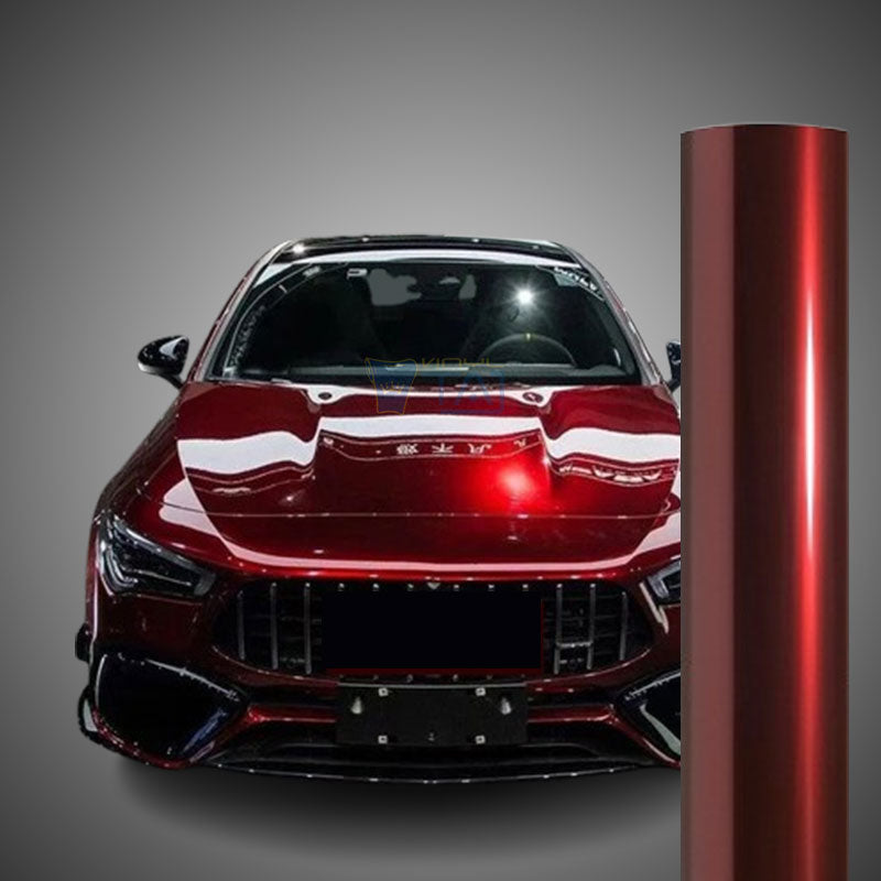 Metallic Red Gloss Metallic Rosewood Red Vinyl Wrap
