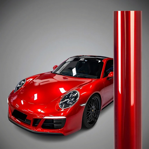 Gloss Metallic Vampire Red Vinyl Wrap