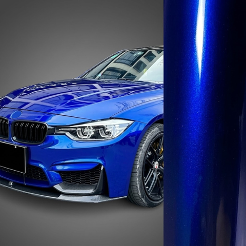 Gloss Metallic Deep Blue Vinyl Wrap