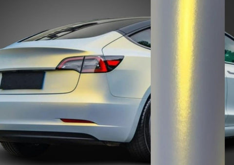 Color Shift Satin Blue Gold Vinyl Wrap