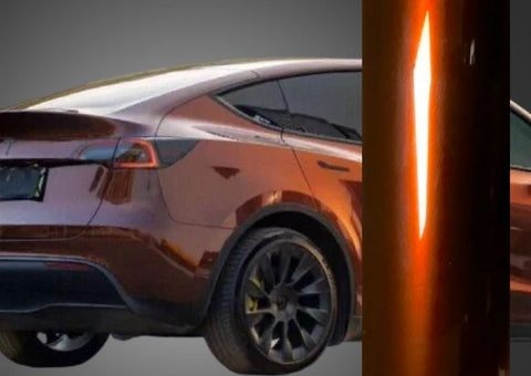 Gloss Metallic Dark Copper Car Wrap