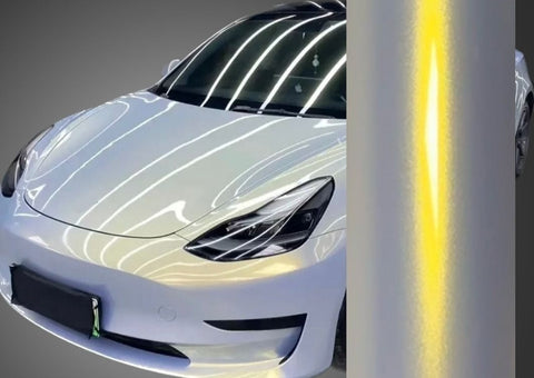 Color Shift Pearl Blue Gold Vinyl Wrap