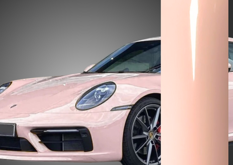 Super Gloss Pearl Pink Car Wrap