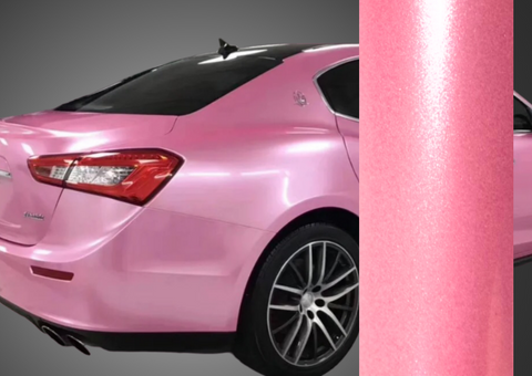 Gloss Metallic Pearl Pink Car Wrap