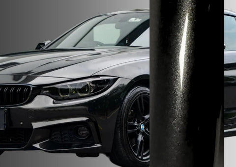 Gloss Metallic Metal Black Vinyl Wrap