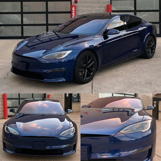 Gloss Metallic Tanzanite Blue Vinyl Wrap