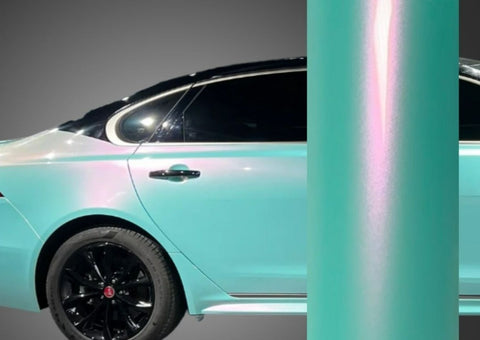 Color Shift Pearl Racing Tiffany Car Wrap