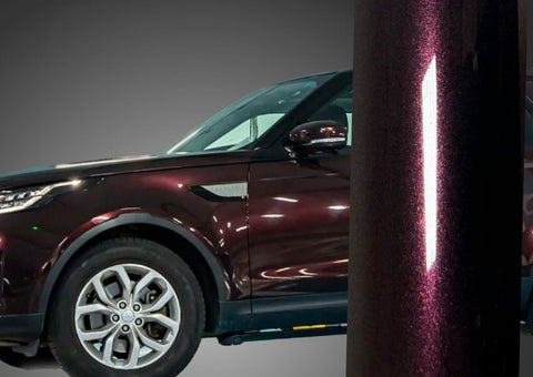 TPU Gloss Metallic Black Rose Vinyl Wrap