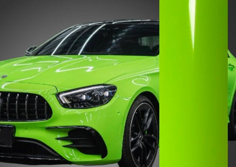 Super Gloss Acid Green Car Wrap