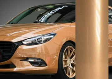 Gloss Metallic Caramel Brown Vinyl Wrap