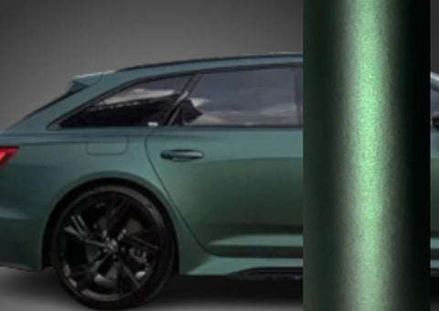 Satin Metallic Pine Green Vinyl Wrap