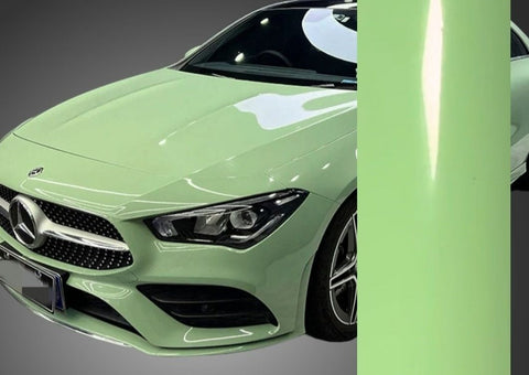 Super Gloss Sage Green Car Wrap