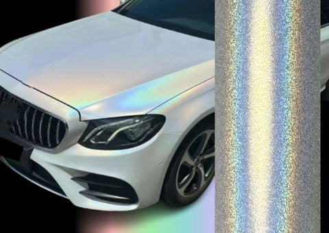 Laser Matte White Vinyl Wrap