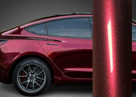 Gloss Metallic Rufous Red Vinyl Wrap