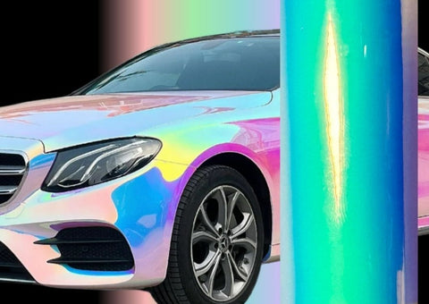 Opal Chrome White Vinyl Wrap