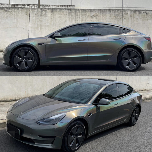 Laser Majestic Gray Vinyl Wrap