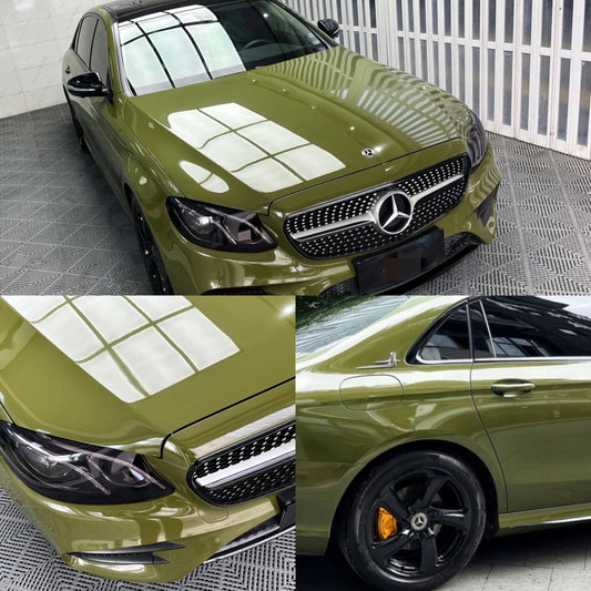 Super Gloss Military Green Car Wrap