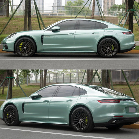 Gloss Metallic Verde Green Car Wrap