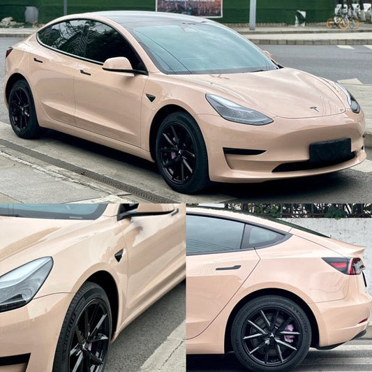 Super Gloss Milktea Vinyl Wrap