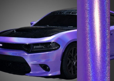 Laser Gloss Purple Vinyl Wrap