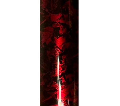 Black Red Forged Carbon Fiber Vinyl Wrap