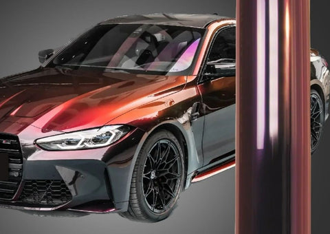 Sunshine Rainbow Drift Black Red Vinyl Wrap